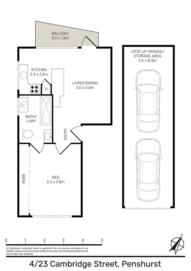 Floorplan of Homely apartment listing, 4/23 Cambridge Street, Penshurst NSW 2222