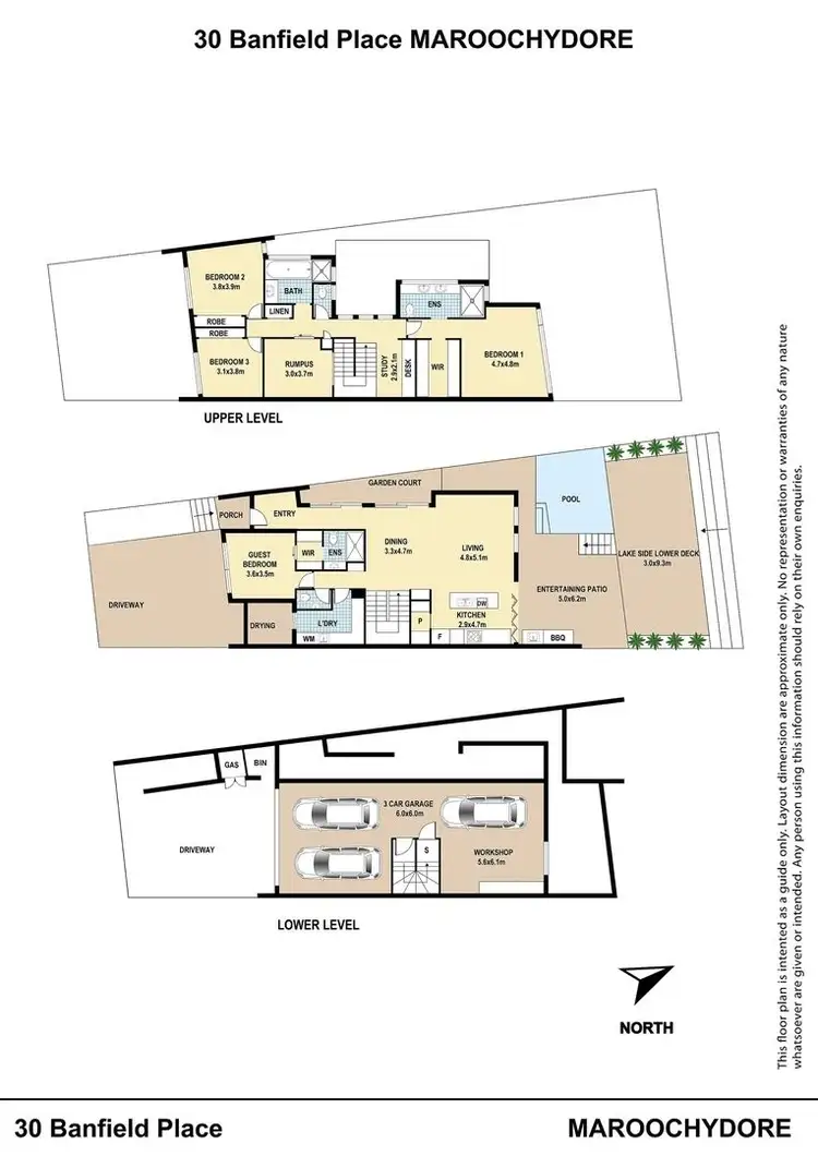 Floorplan of Homely house listing, 30 Banfield Place, Maroochydore QLD 4558