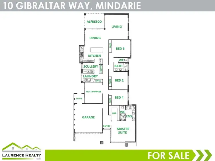 Floorplan of Homely house listing, 10 Gibraltar Way, Mindarie WA 6030