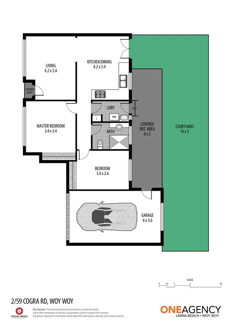 Floorplan of Homely villa listing, 2/59 Cogra Road, Woy Woy NSW 2256