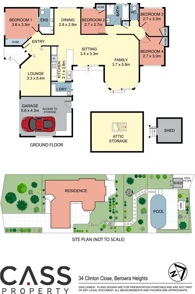 Floorplan of Homely house listing, 34 Clinton Close, Berowra Heights NSW 2082