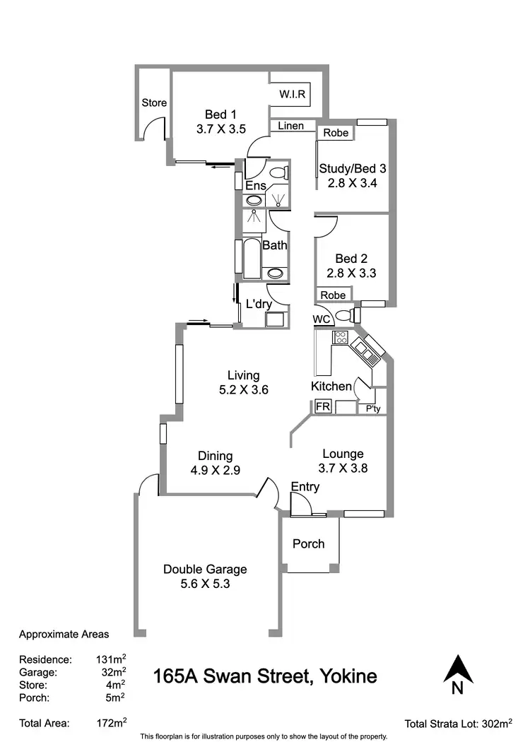 Floorplan of Homely house listing, 165A Swan Street, Yokine WA 6060