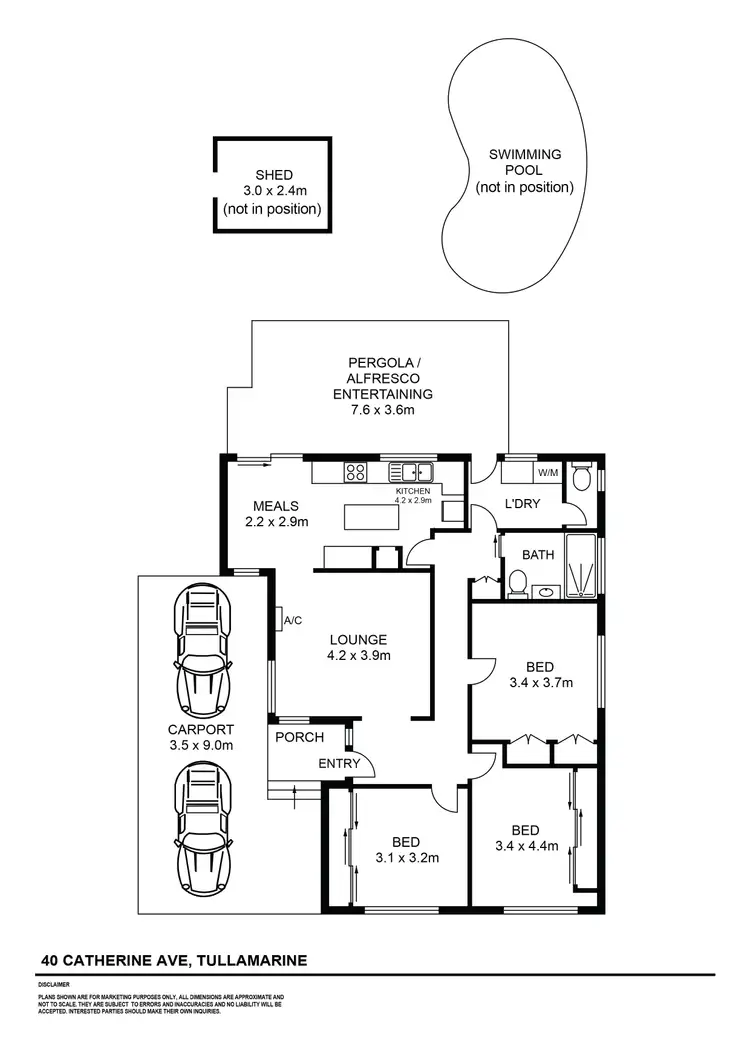 Floorplan of Homely house listing, 40 Catherine Avenue, Tullamarine VIC 3043