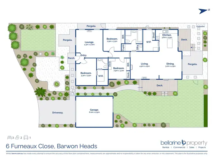 Floorplan of Homely house listing, 6 Furneaux Close, Barwon Heads VIC 3227