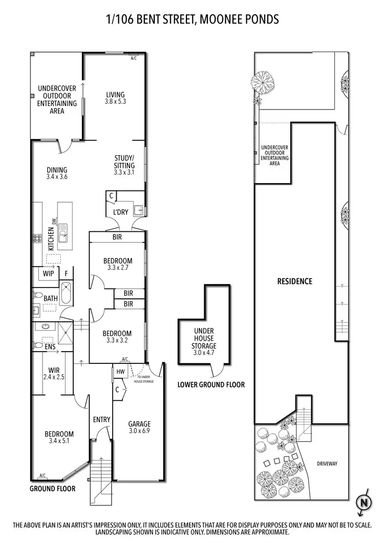 Floorplan of Homely house listing, 1/106 Bent Street, Moonee Ponds VIC 3039