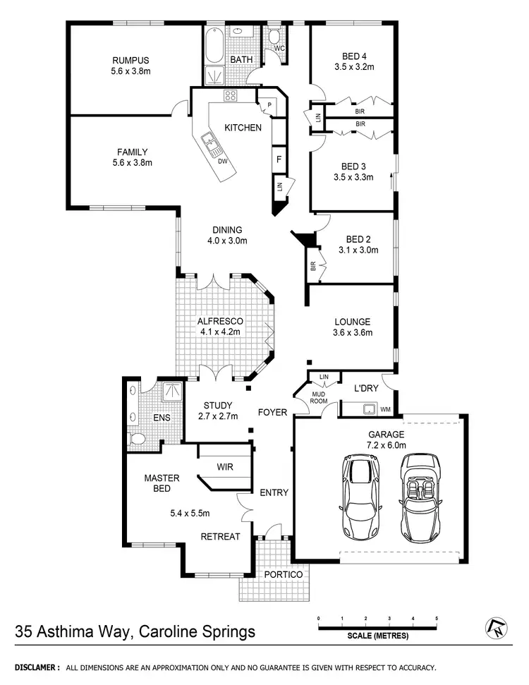 Floorplan of Homely house listing, 35 Asthima Way, Caroline Springs VIC 3023