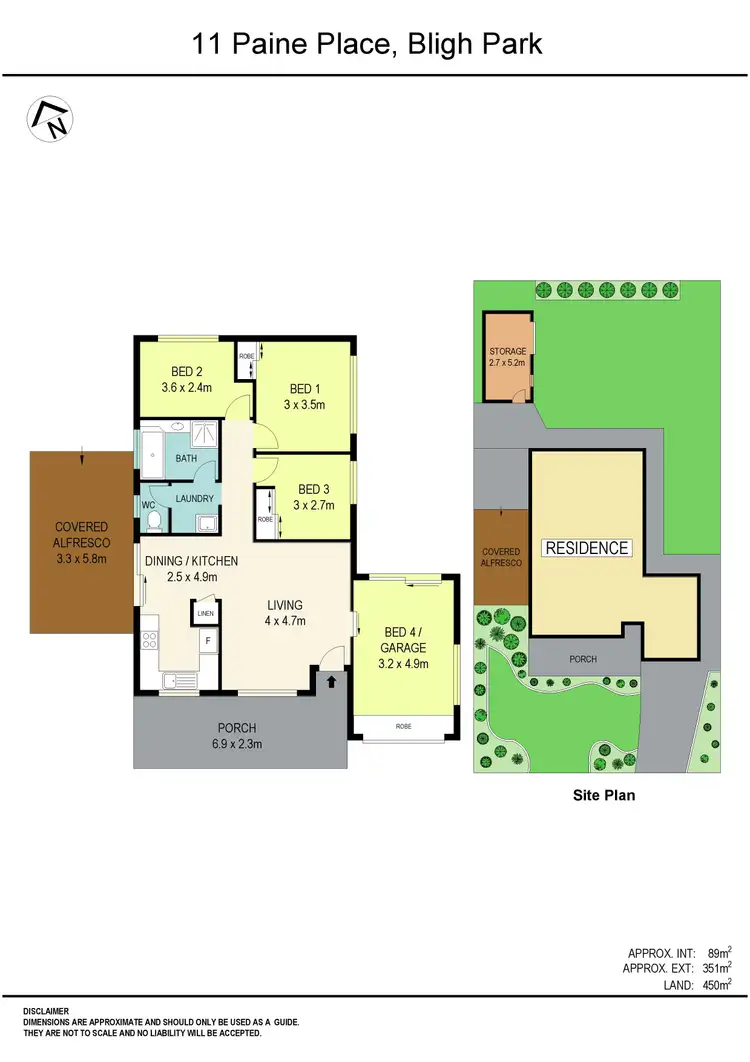 Floorplan of Homely house listing, 11 Paine Place, Bligh Park NSW 2756