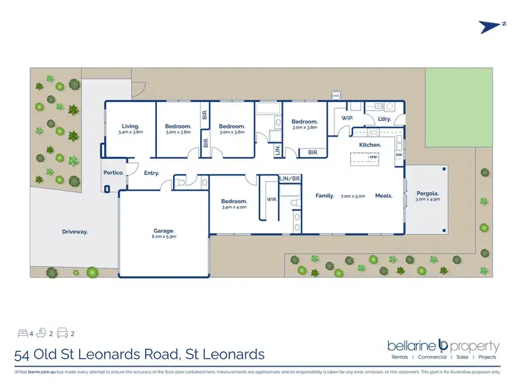 Floorplan of Homely house listing, 54 Old St Leonards Road, St Leonards VIC 3223