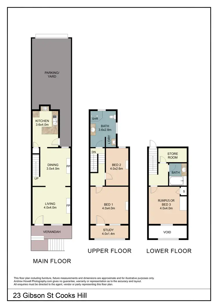 Floorplan of Homely townhouse listing, 23 Gibson Street, Cooks Hill NSW 2300