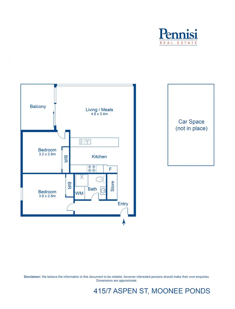 Floorplan of Homely apartment listing, 7 Aspen Street, Moonee Ponds VIC 3039