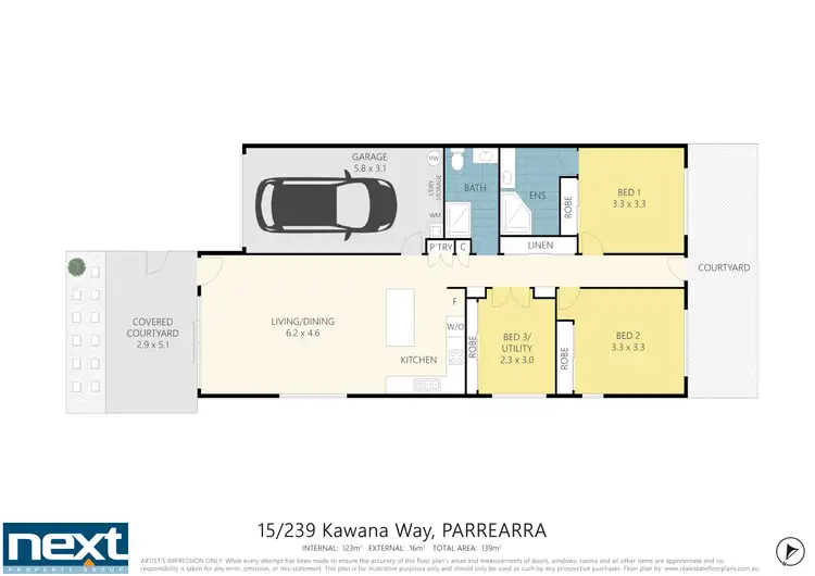 Floorplan of Homely unit listing, 15/239 Kawana Way, Kawana Island QLD 4575