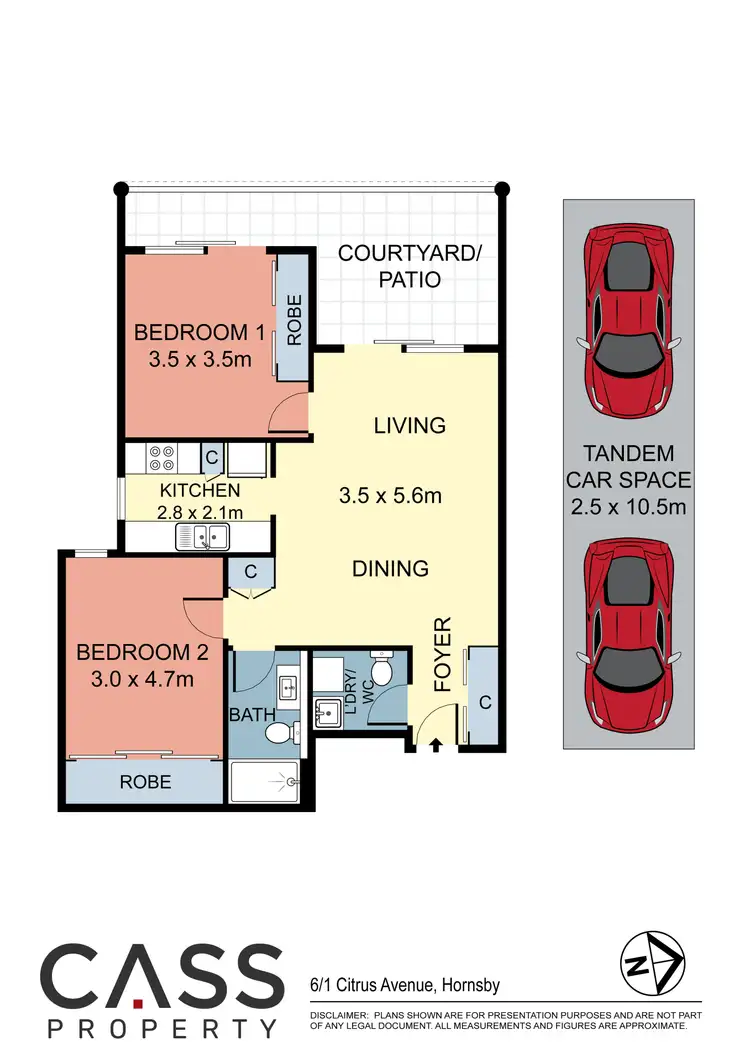 Floorplan of Homely apartment listing, 6/1 Citrus Avenue, Hornsby NSW 2077