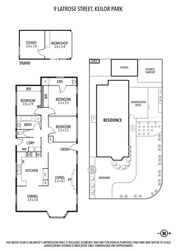Floorplan of Homely house listing, 9 Latrose Street, Keilor Park VIC 3042