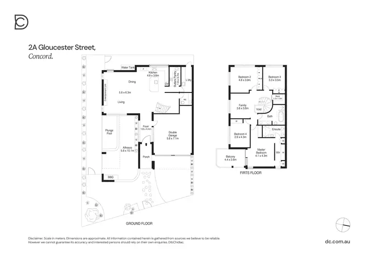 Floorplan of Homely semi-detached listing, 2A Gloucester Street, Concord NSW 2137