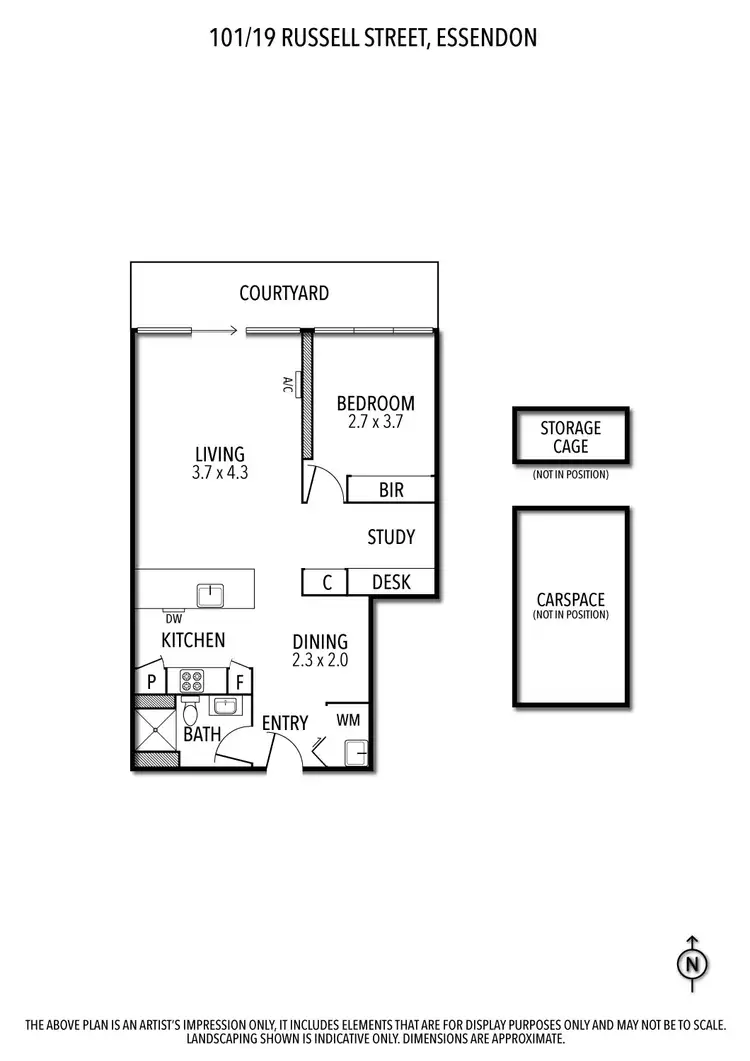 Floorplan of Homely apartment listing, 101/19 Russell Street, Essendon VIC 3040