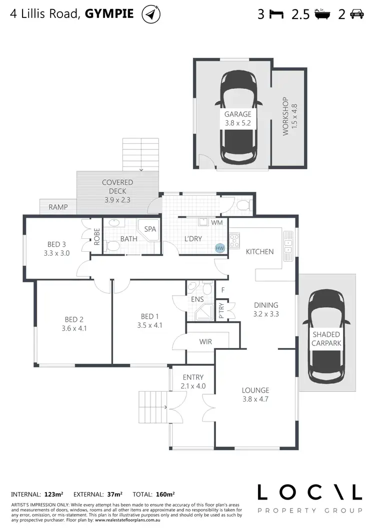 Floorplan of Homely house listing, 4 Lillis Road, Gympie QLD 4570