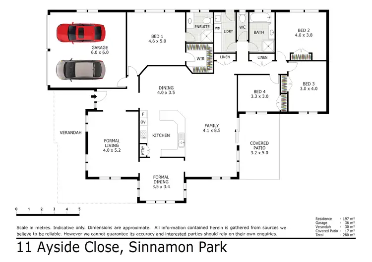 Floorplan of Homely house listing, 11 Ayside Close, Sinnamon Park QLD 4073