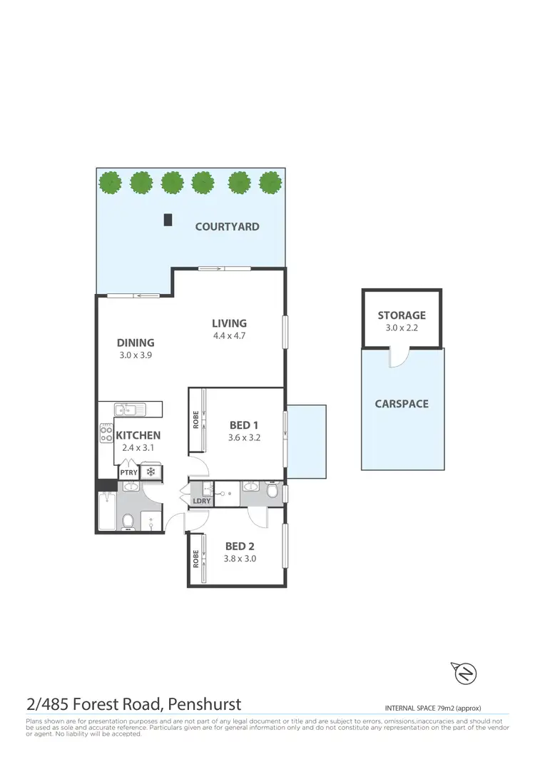 Floorplan of Homely apartment listing, 2/485-487 Forest Road, Penshurst NSW 2222