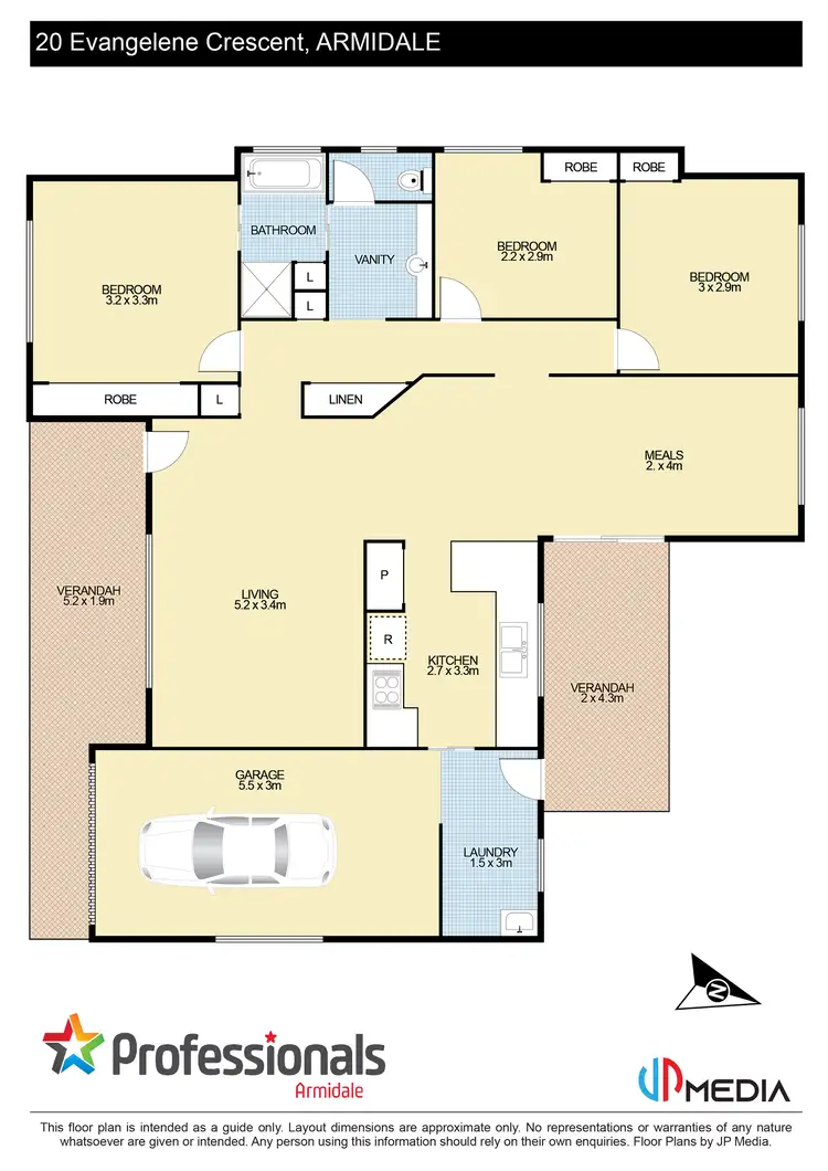 Floorplan of Homely house listing, 20 Evangelene Crescent, Armidale NSW 2350