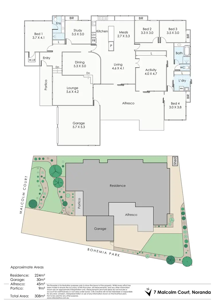 Floorplan of Homely house listing, 7 Malcolm Court, Noranda WA 6062