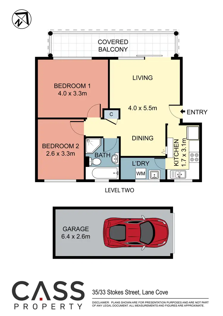 Floorplan of Homely apartment listing, 35/33 Stokes Street, Lane Cove NSW 2066