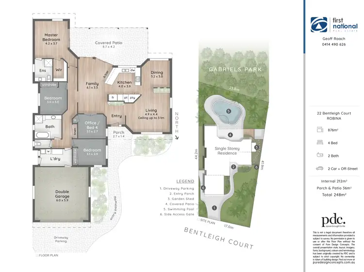Floorplan of Homely house listing, 22 Bentleigh Court, Robina QLD 4226