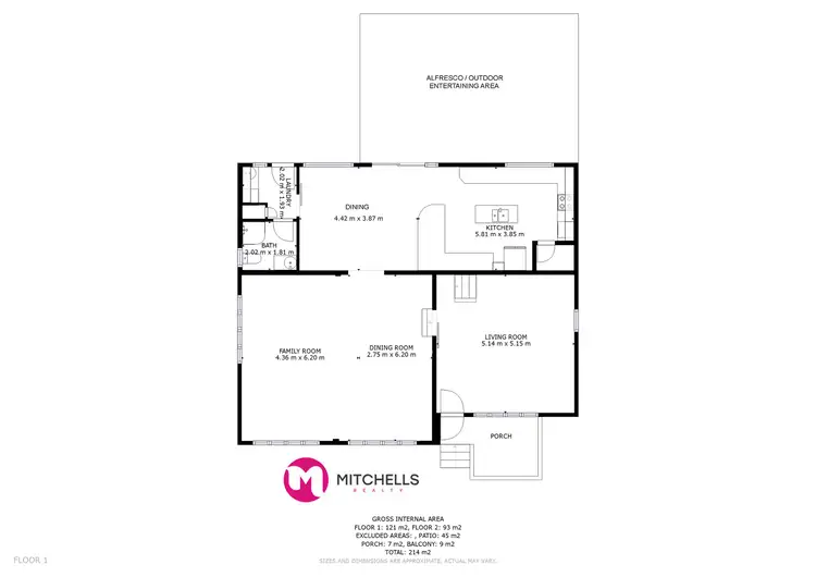 Floorplan of Homely house listing, 44 Cassandra Crescent, Urangan QLD 4655