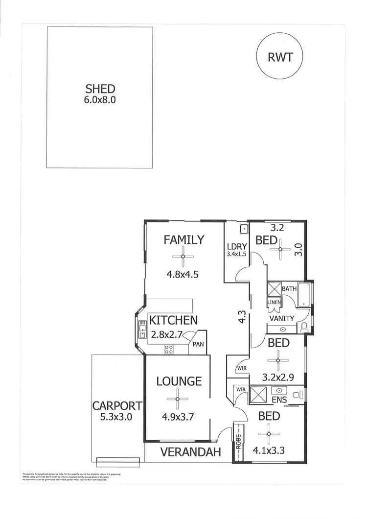 Floorplan of Homely house listing, 3A Gladstone Street, Murray Bridge SA 5253