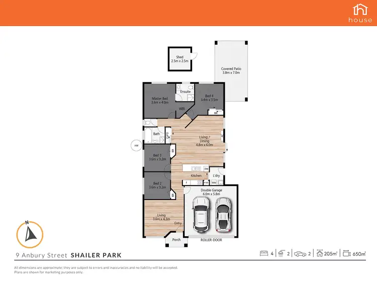 Floorplan of Homely house listing, 9 Anbury Street, Shailer Park QLD 4128