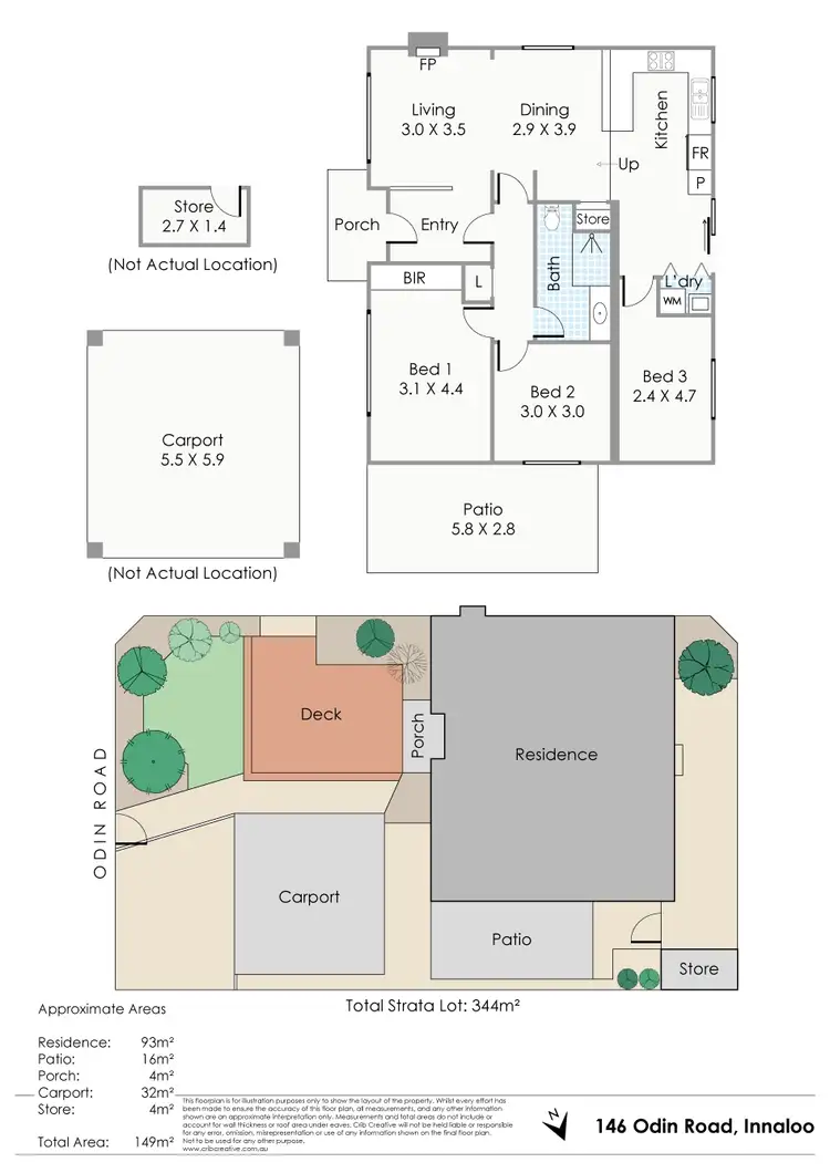 Floorplan of Homely house listing, 146 Odin Road, Innaloo WA 6018