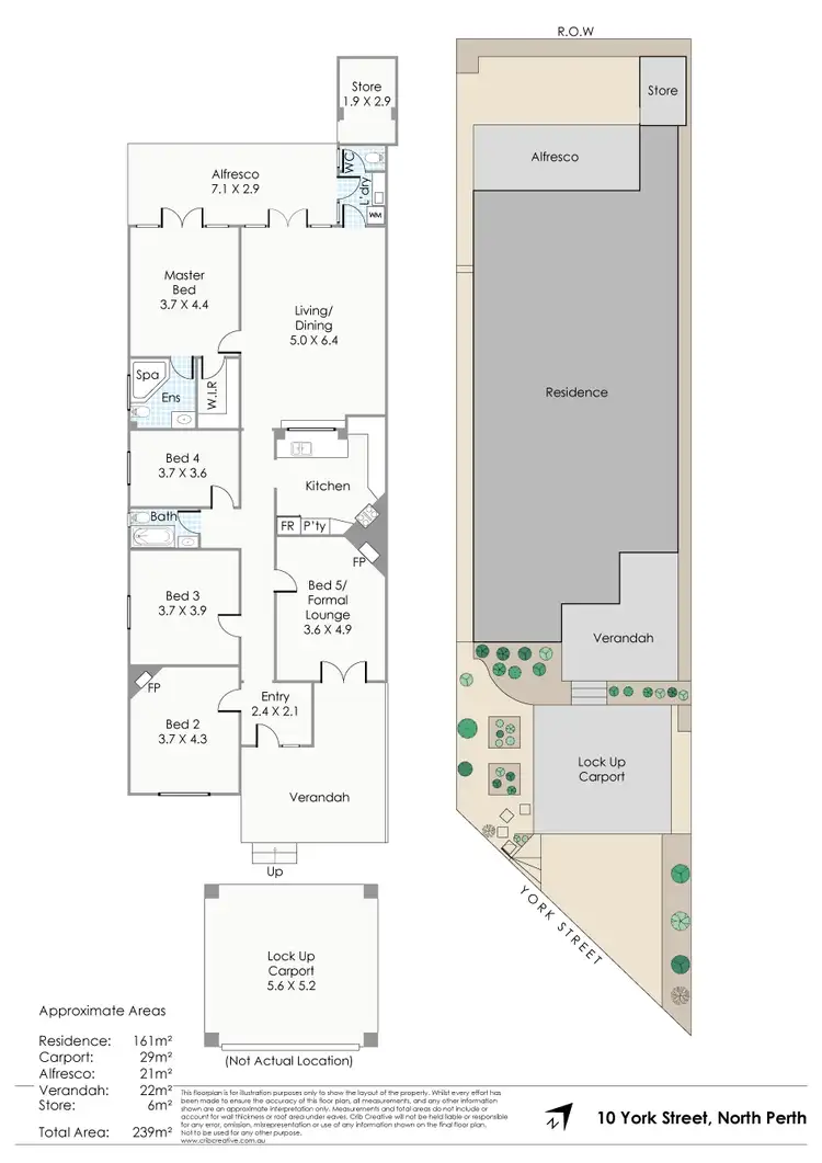 Floorplan of Homely house listing, 10 York Street, North Perth WA 6006