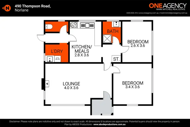 Floorplan of Homely house listing, 490 Thompson Road, Norlane VIC 3214