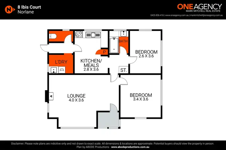 Floorplan of Homely house listing, 8 Ibis Court, Norlane VIC 3214