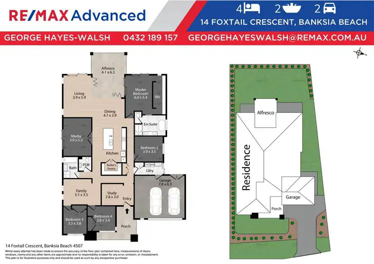 Floorplan of Homely house listing, 14 Foxtail Crescent, Banksia Beach QLD 4507