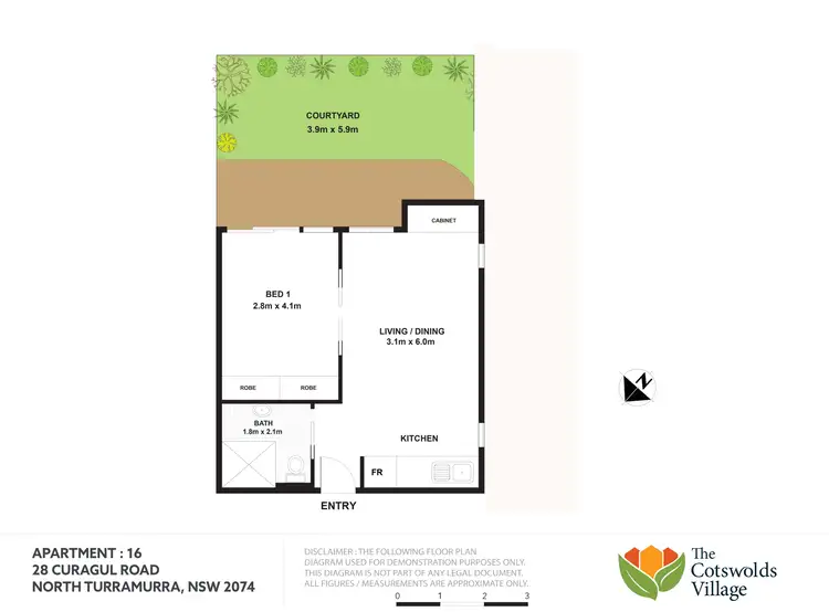 Floorplan of Homely apartment listing, A16/28 Curagul Rd, North Turramurra NSW 2074