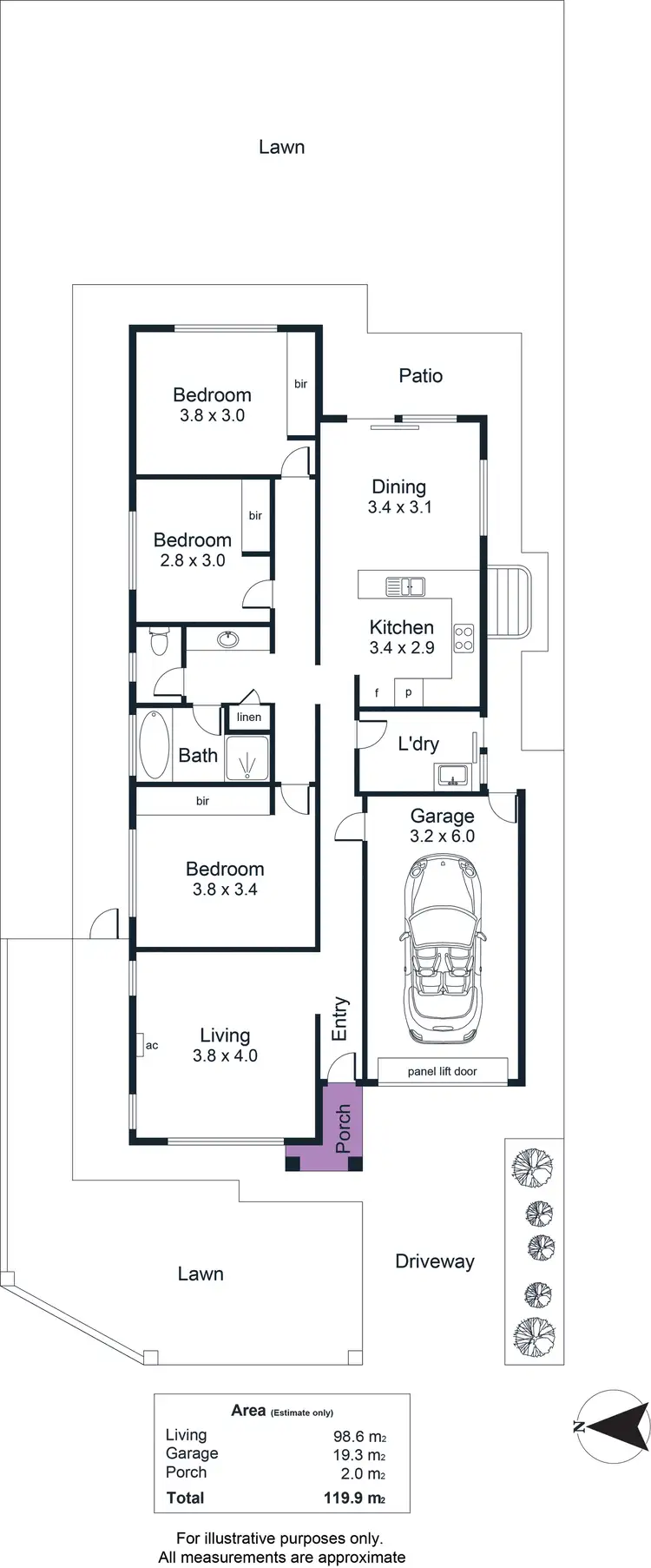 Floorplan of Homely house listing, 1 Willandra Close, Andrews Farm SA 5114