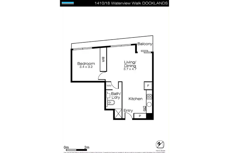Floorplan of Homely apartment listing, 1410/18 Waterview Walk, Docklands VIC 3008