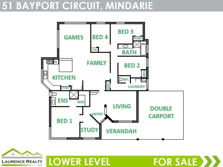 Floorplan of Homely house listing, 51 Bayport Circuit, Mindarie WA 6030