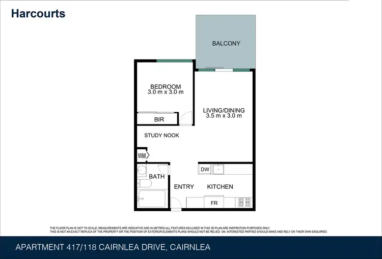 Floorplan of Homely apartment listing, 417/118 Cairnlea Drive, Cairnlea VIC 3023