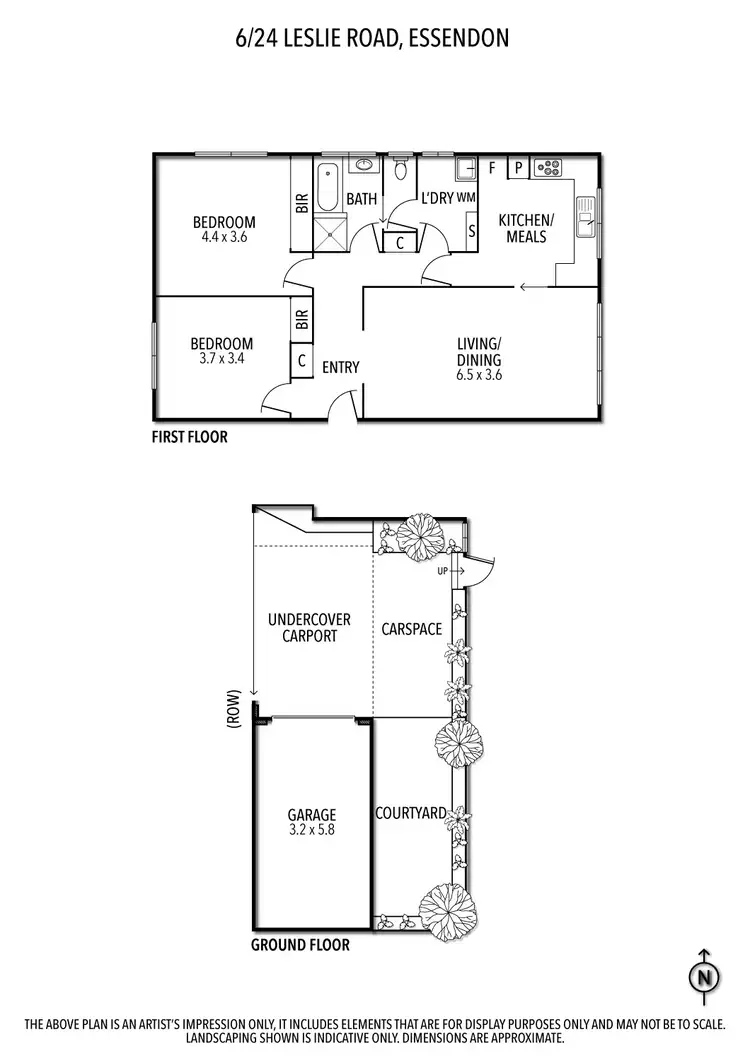 Floorplan of Homely flat listing, 6/24 Leslie Road, Essendon VIC 3040