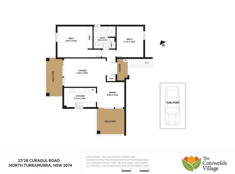 Floorplan of Homely apartment listing, 27/28 Curagul Rd, North Turramurra NSW 2074