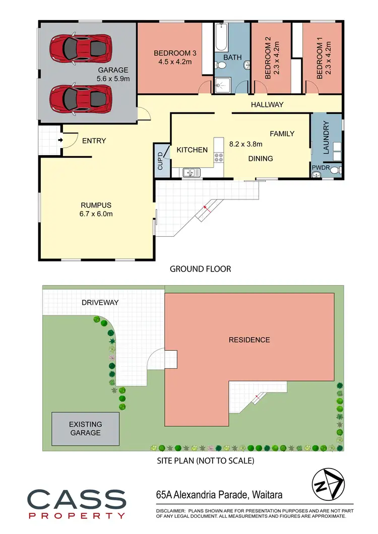 Floorplan of Homely house listing, 65 & 65A Alexandria Pde, Waitara NSW 2077