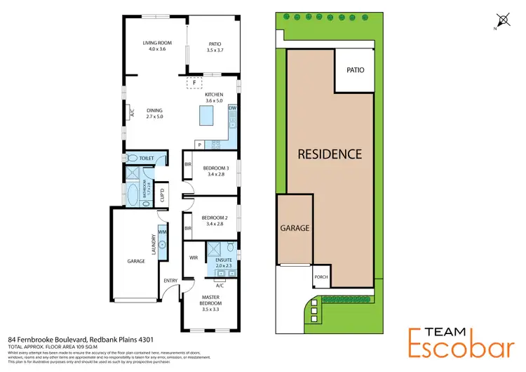 Floorplan of Homely house listing, 84 Fernbrooke Boulevard, Redbank Plains QLD 4301