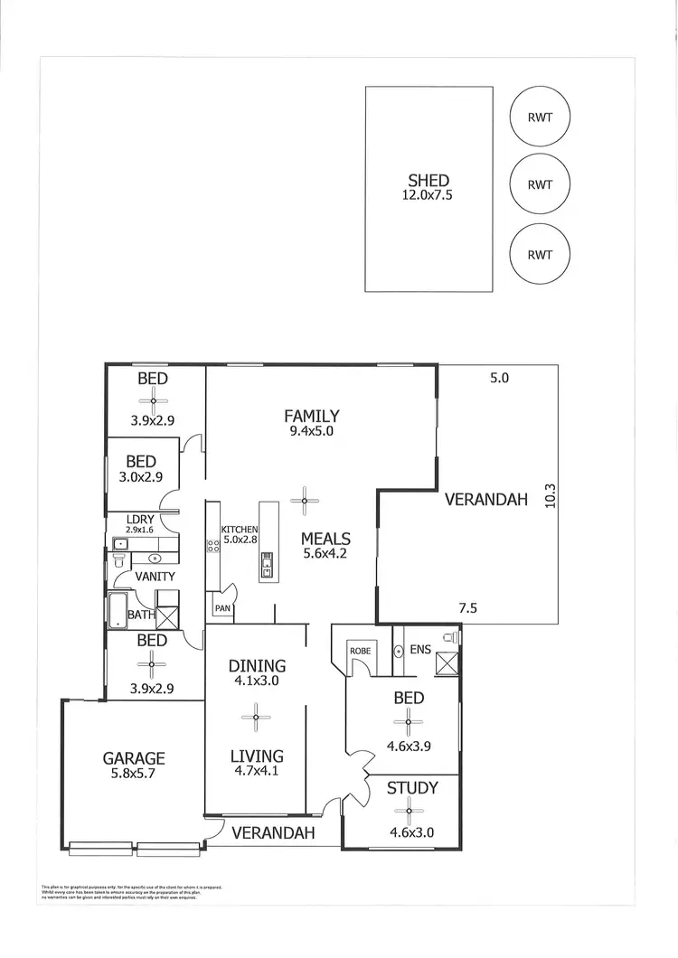 Floorplan of Homely house listing, 280 Balanada Drive, Mypolonga SA 5254