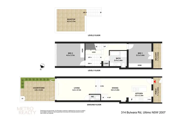 Floorplan of Homely house listing, 314 Bulwara Road, Ultimo NSW 2007