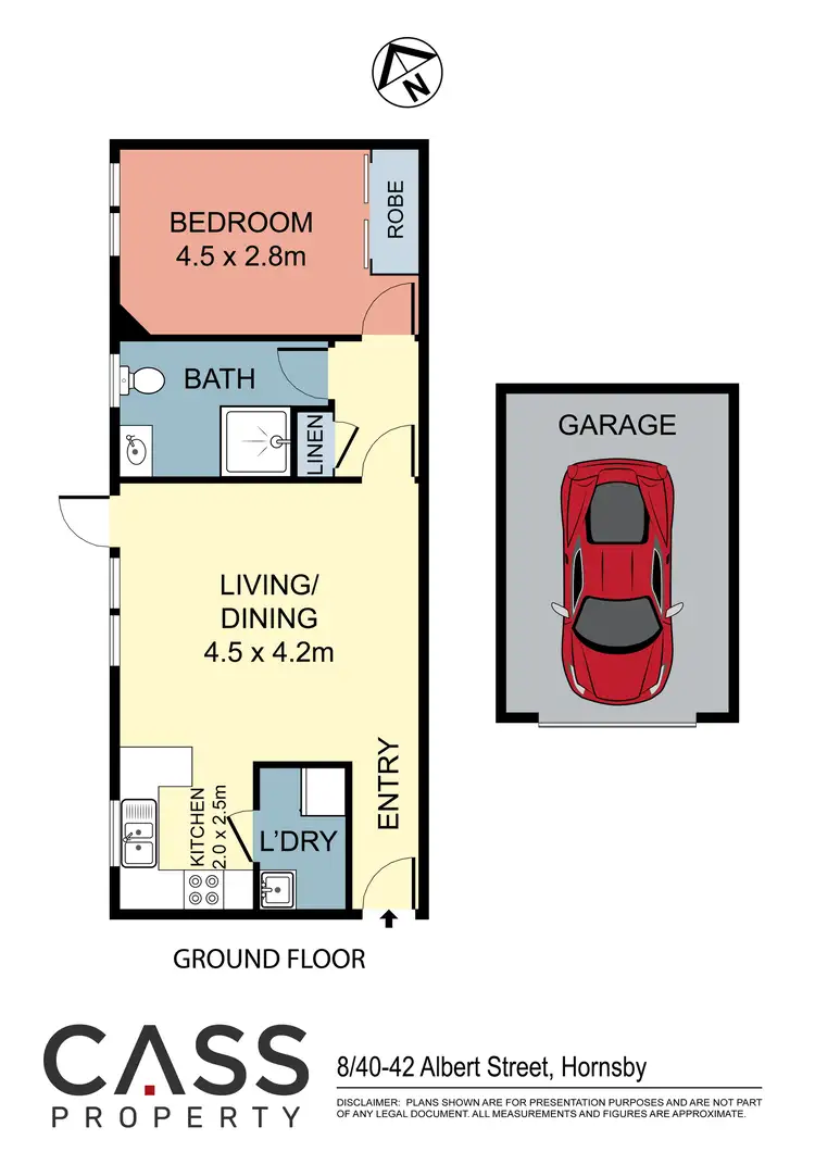 Floorplan of Homely apartment listing, 8/40-42 Albert Street, Hornsby NSW 2077