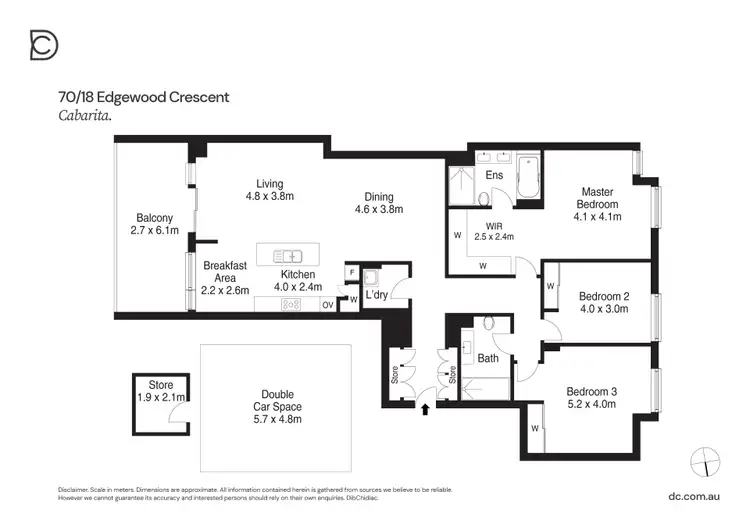 Floorplan of Homely apartment listing, 70/18 Edgewood Crescent, Cabarita NSW 2137