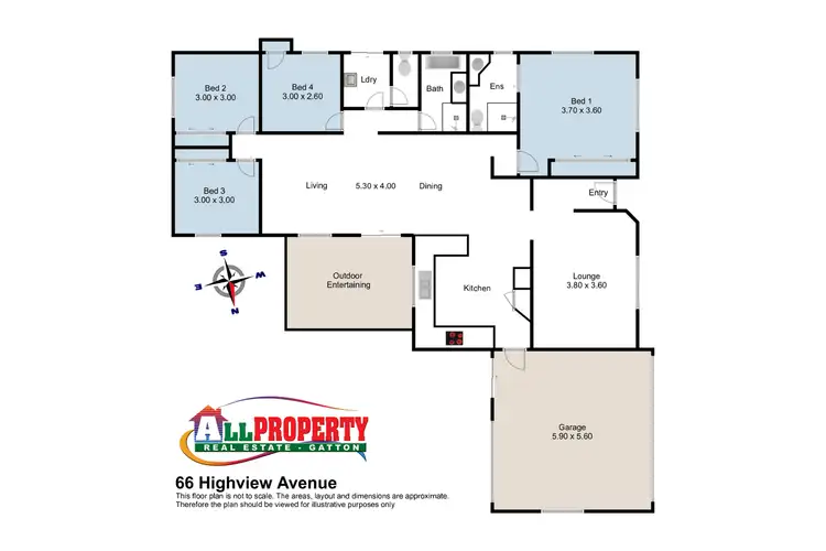 Floorplan of Homely house listing, 66 Highview Avenue, Gatton QLD 4343