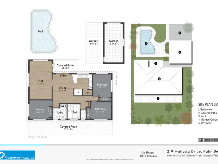 Floorplan of Homely house listing, 219 Mallawa Drive, Palm Beach QLD 4221