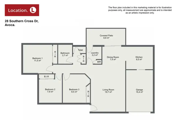 Floorplan of Homely house listing, 28 Southern Cross Drive, Avoca QLD 4670